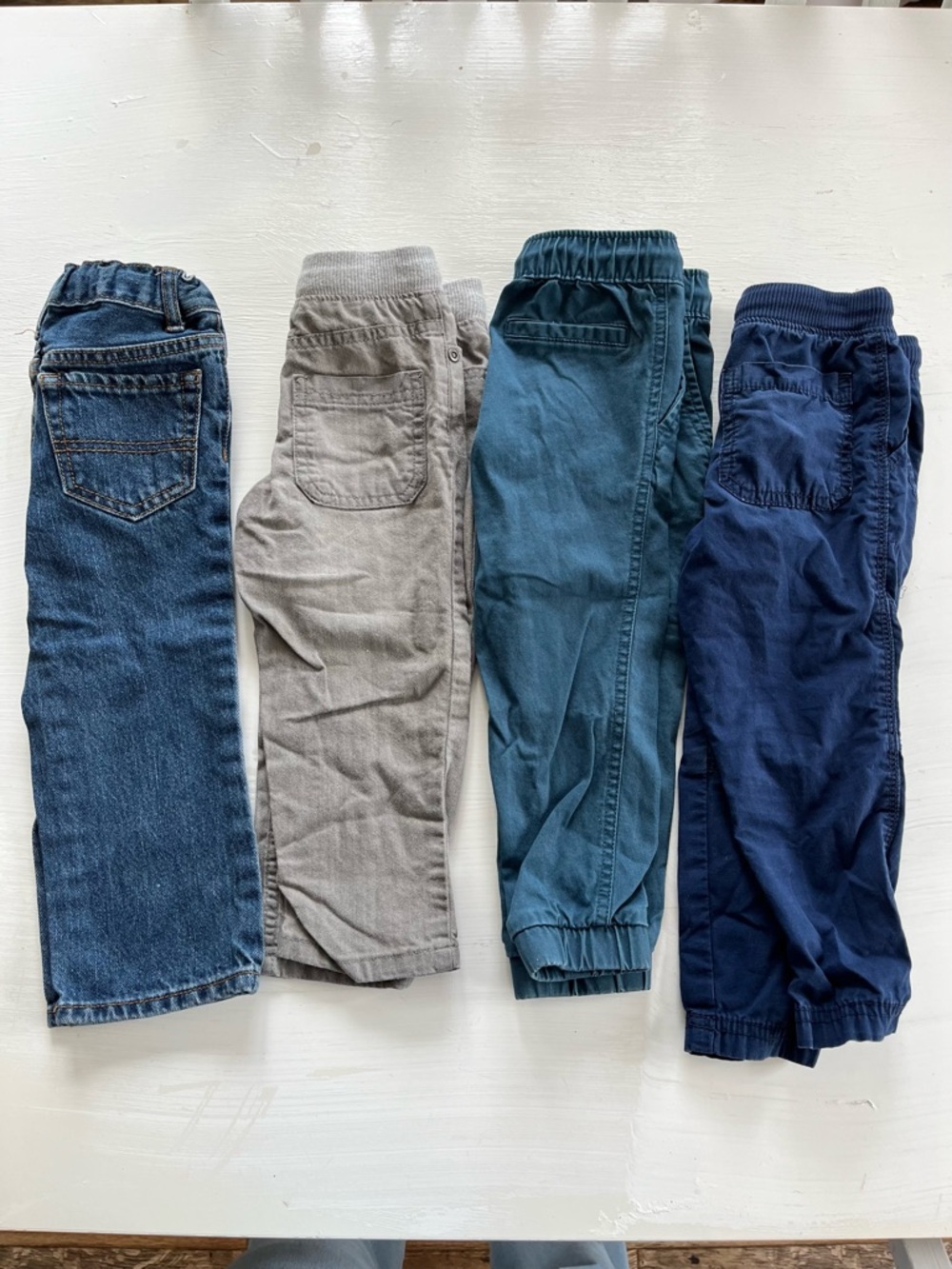 Kids Pants Lot - Blue, Gray, Teal, Navy - various brands